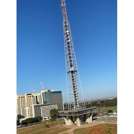Flat Encantador No 7º Com Vista Pra Torre De Tv Brasilia Bagian luar foto